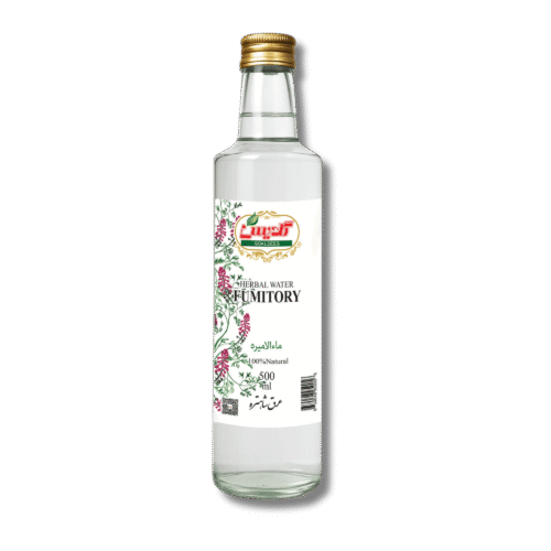 Fumitory herbal water Shahtareh bottle front label