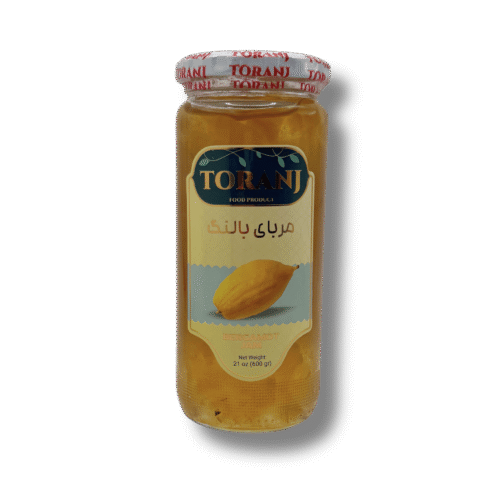 Bergamot jam morabba balang jar 21 oz front view