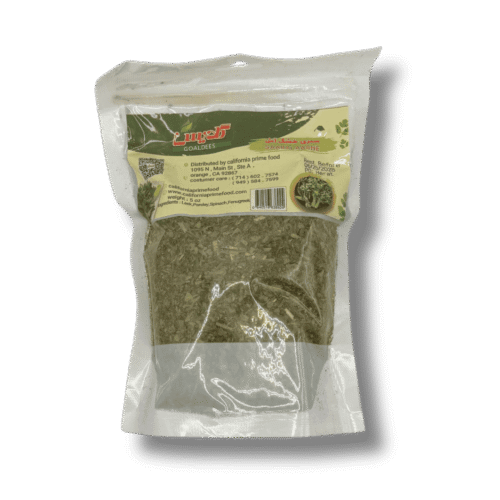 Dried ash reshteh herb mix for Persian soup and Ingredients and nutrition label