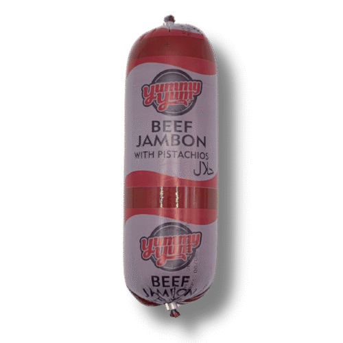 Halal beef jambon with pistachios deli meat