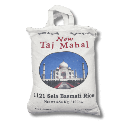 New Taj Mahal 1121 Sella Basmati Rice 10 lb bag