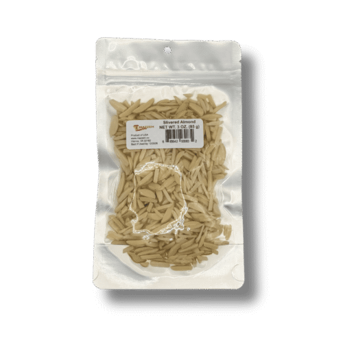 Mazzeh slivered almonds clear pouch 3 oz
