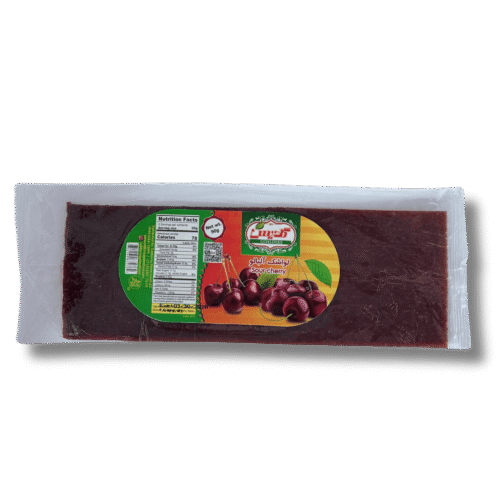 Sour cherry fruit leather lavashak albaloo packaged sheet